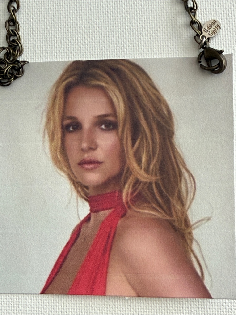 Britney Spears Red Halter Neck Dress Ornament